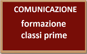 FORMAZIONE CLASSI PRIME