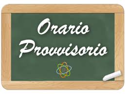 ORARIO PROVVISORIO