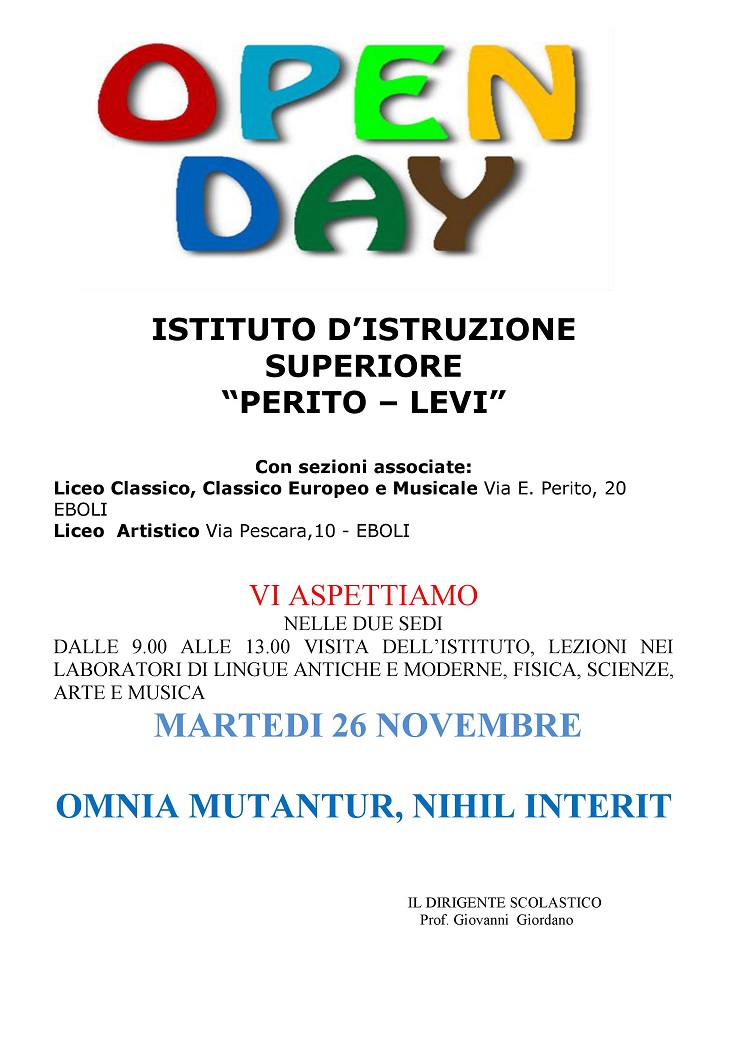 manifesto orientamento 26 novembre